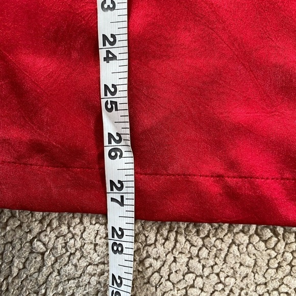 Delicates Red Long Sleeves Nightgown Top, size: XL - Picture 9 of 11